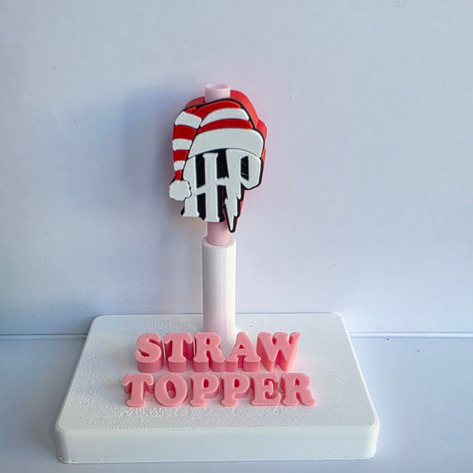 Christmas Wizard 3D Printed Straw Topper