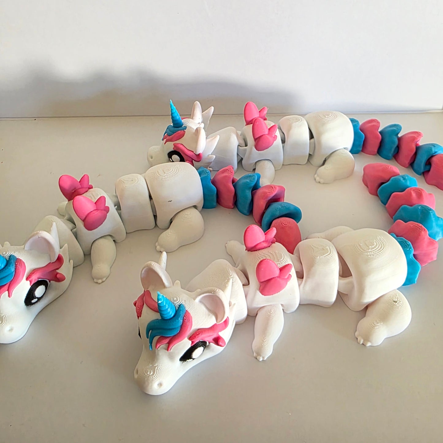 Articulated Flexi Unicorn 🦄 Dragon Poseable 3D Printed Toy
