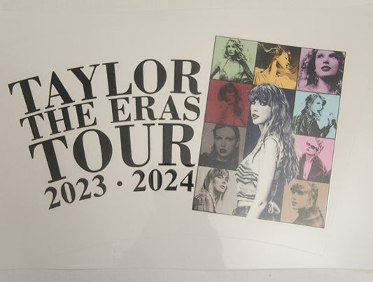 Taylor The Eras Tour - UV DTF 24 oz cold cup Wrap RTS