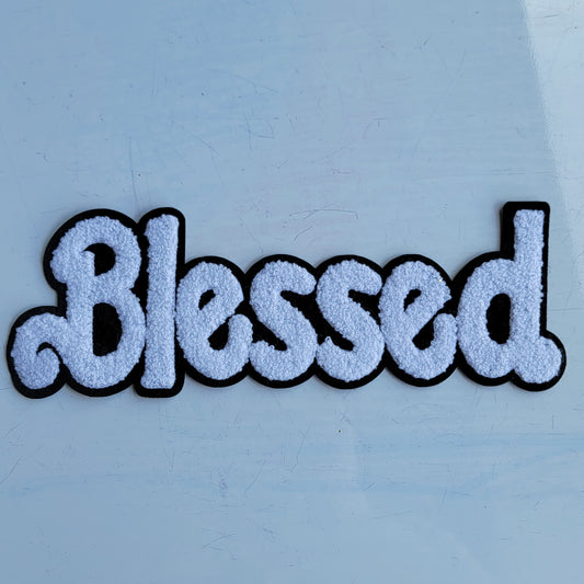 Faith BLESSED Chenile Patch