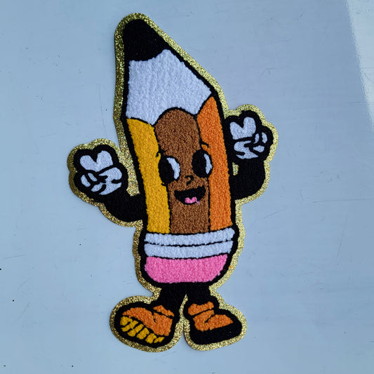 School Pencil Chenile Patch