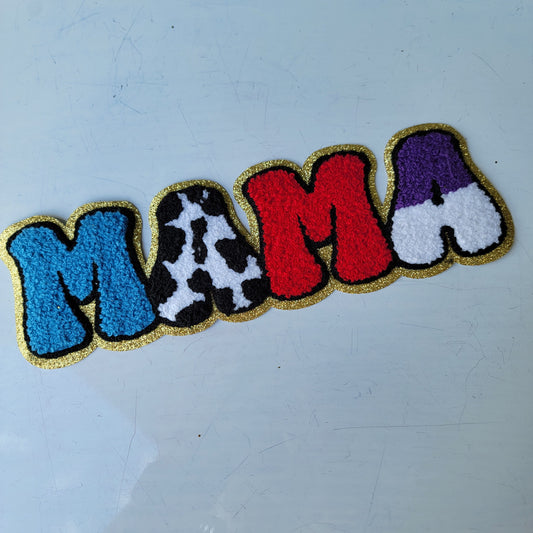 Cowboy MAMA Chenile Patch