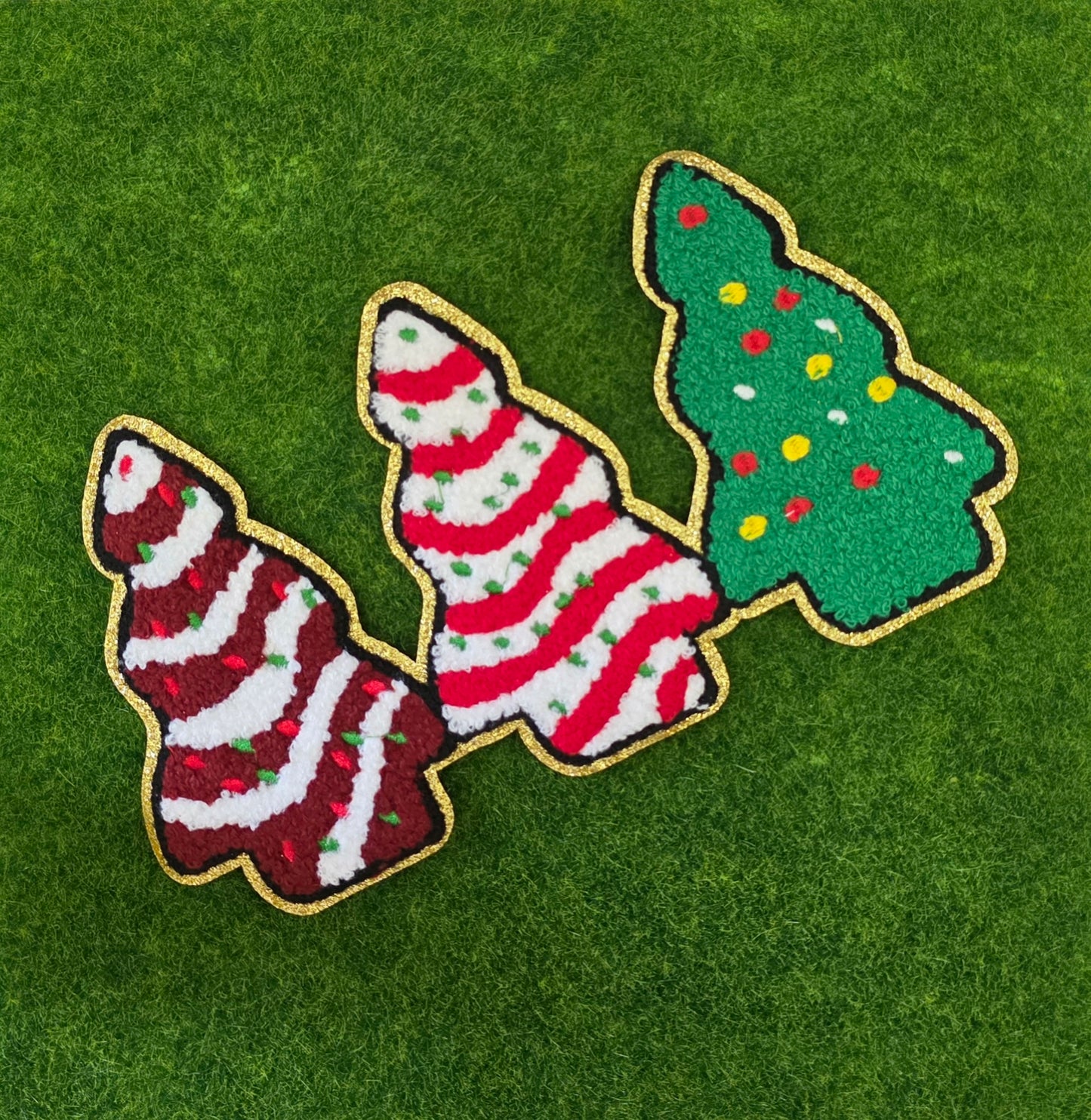 Christmas Tree Cakes Chenile Patch