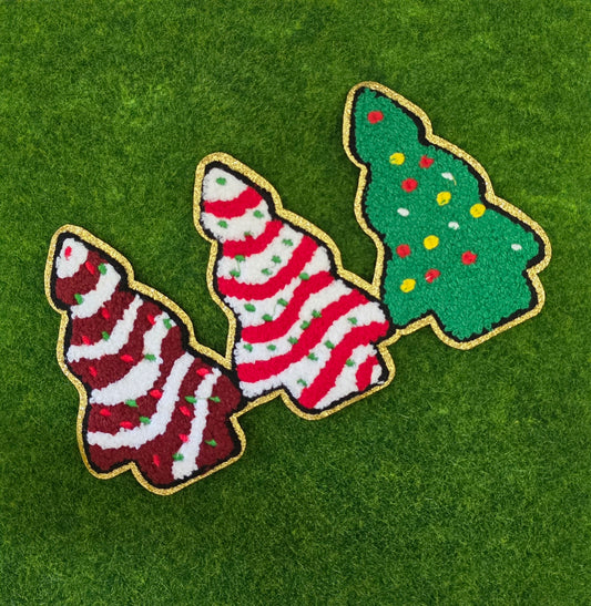 Christmas Tree Cakes Chenile Patch