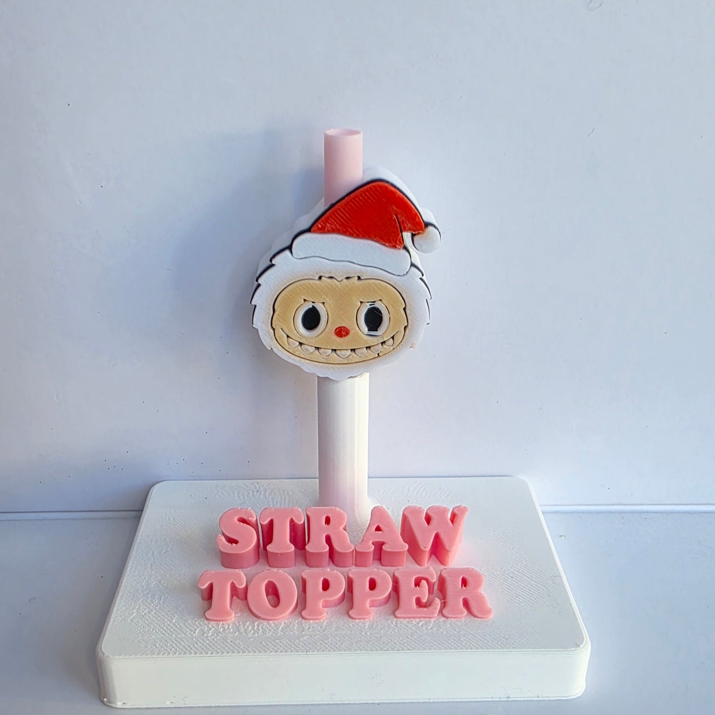 Christmas Bubu Bear 3D Printed Straw Topper