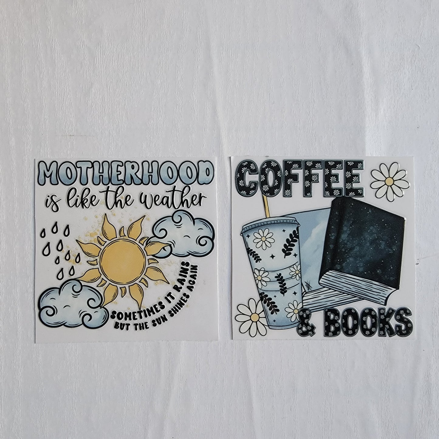 Daisy Sunshine and Rain Coffee And Books Bundle - Libby UV DTF Wrap Bundle