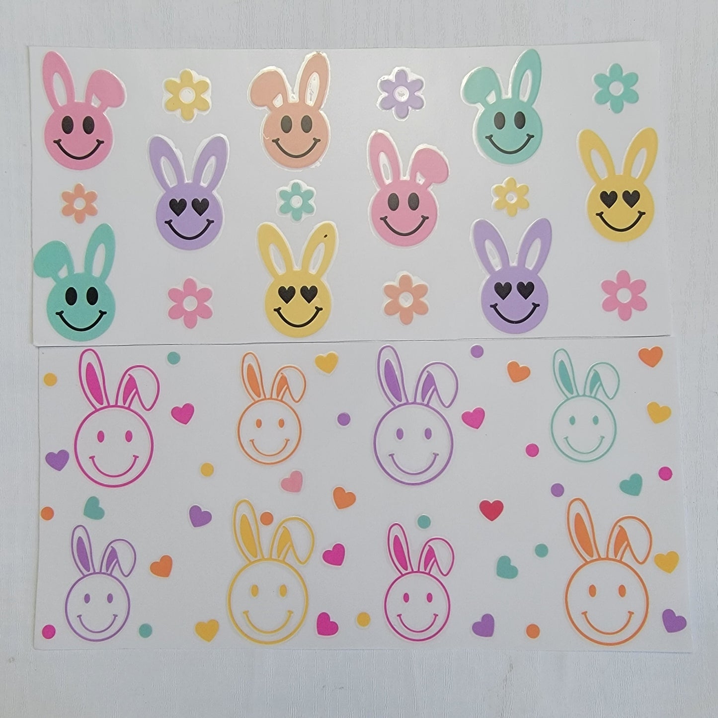 Colorful Easter Peace Bunny Bundle - Libby UV DTF Wrap Bundle