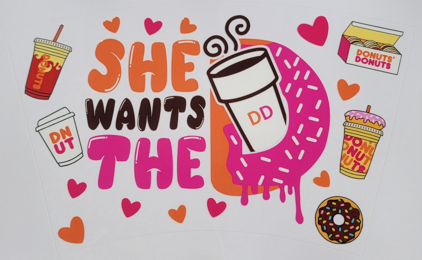 She wants The Donuts - 24 oz cold cup Wrap RTS