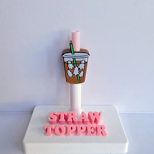 Christmas Frappe 3D Printed Straw Topper