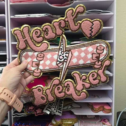 Valentines Heartbreaker Chenile Patch