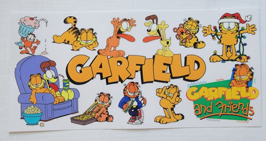 Garfield The Cat - 16 oz Libby UV DTF Wrap RTS
