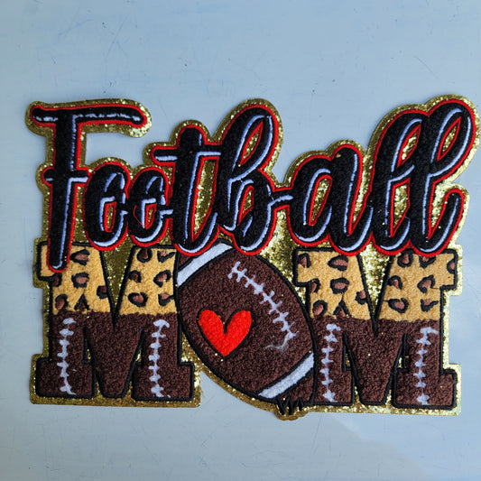 Football Mom Chenile Patch