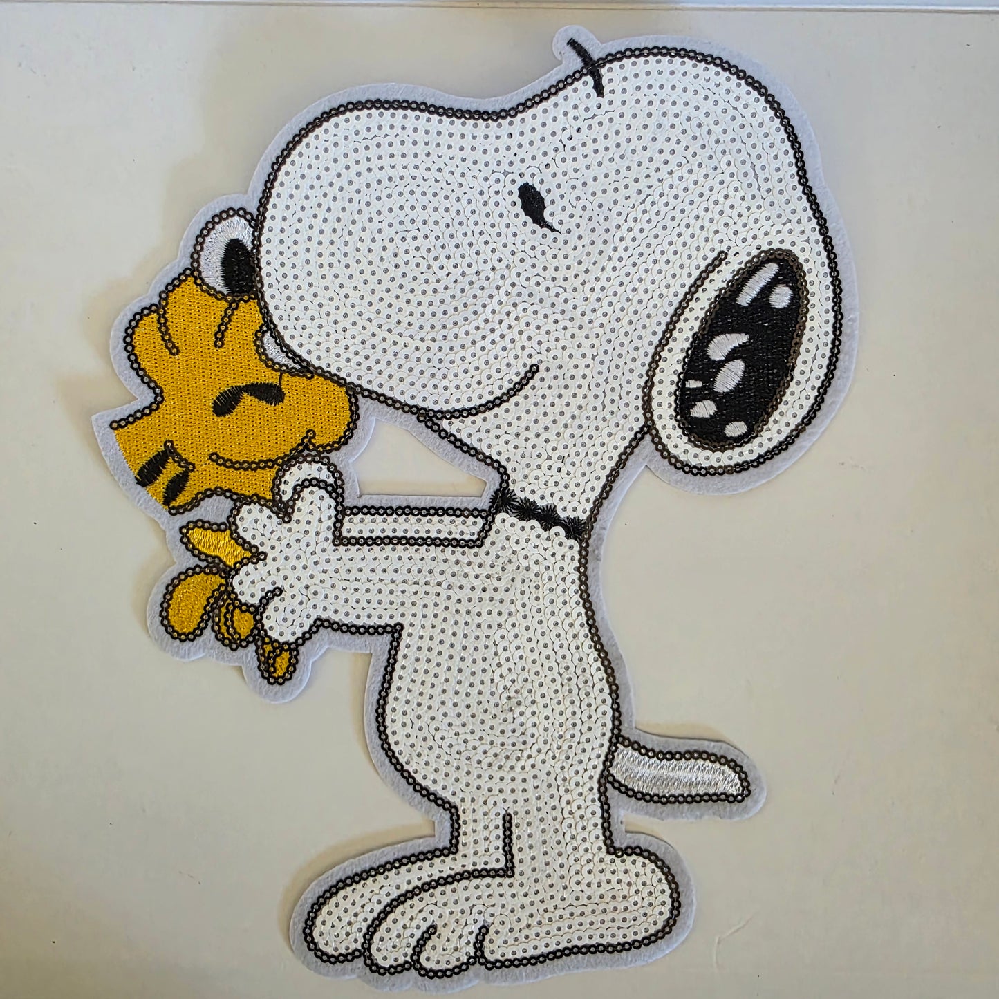 White Dog and Friend - Sequin Patch