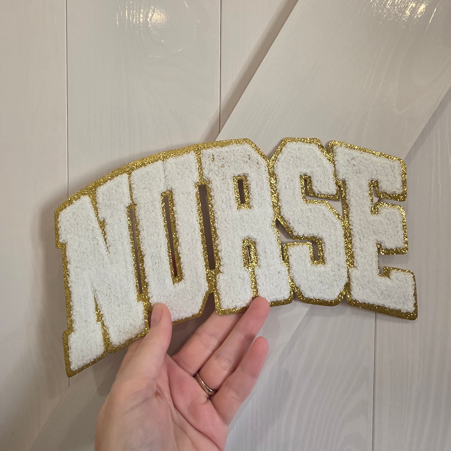 White Nurse Print - Chenile Patch