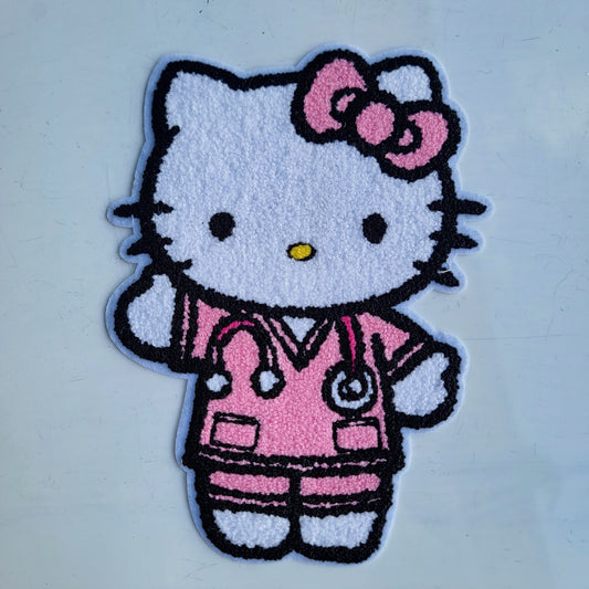 Kitty Nurse Chenile Patch