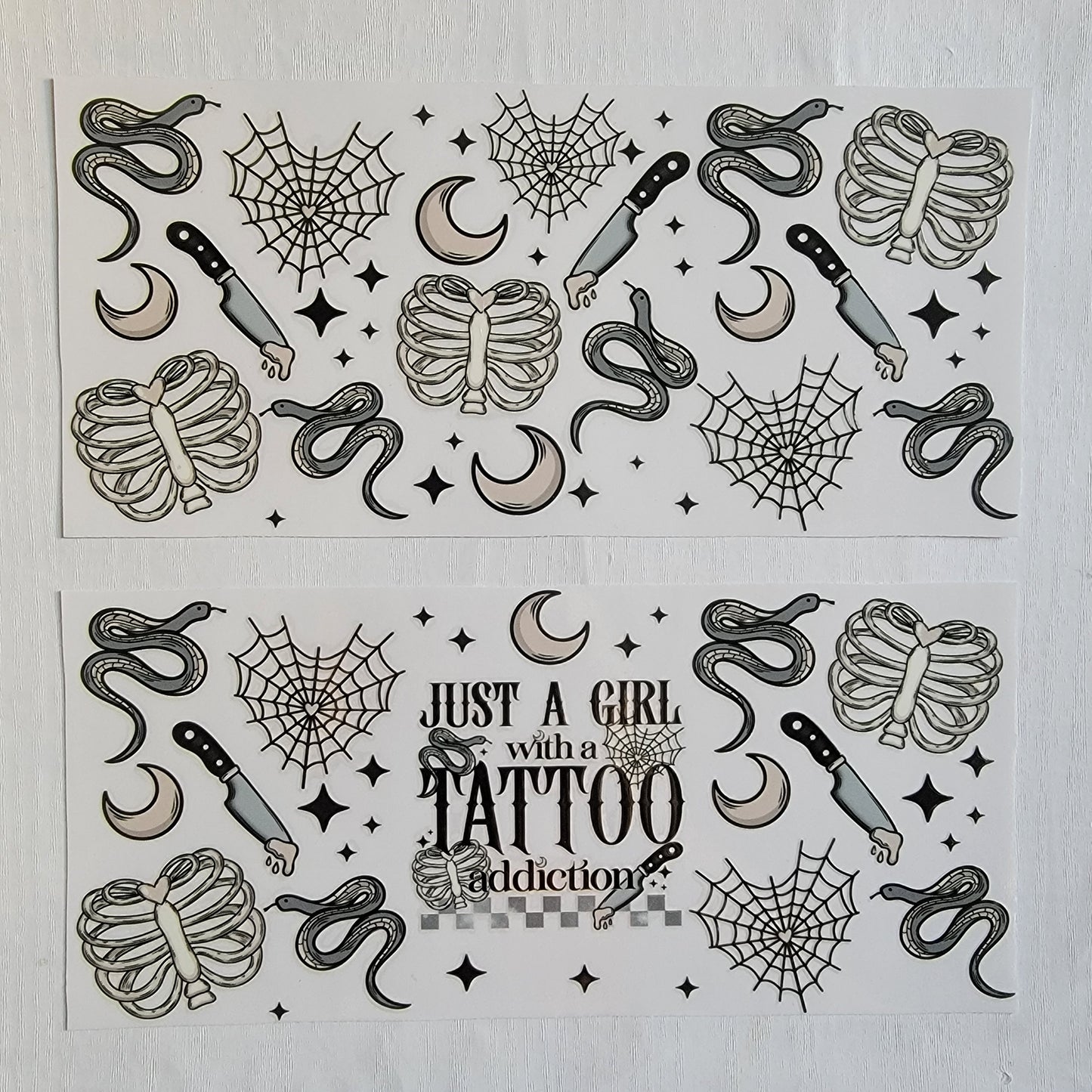 Just A Girl With A Tattoo Addiction Bundle - Libby UV DTF Wrap Bundle