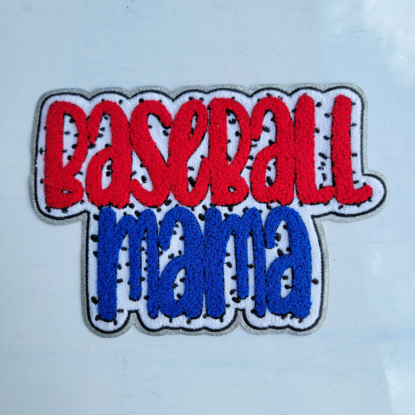 Baseball Mama Chenile Patch