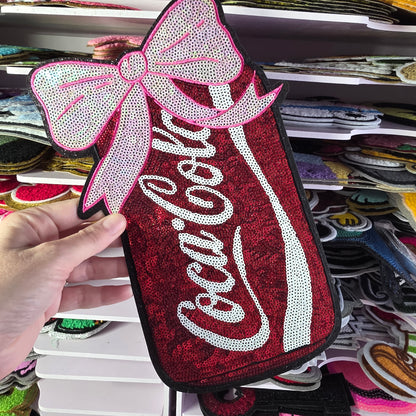 Cola Diet Zero Soda Drink - Sequin Patch