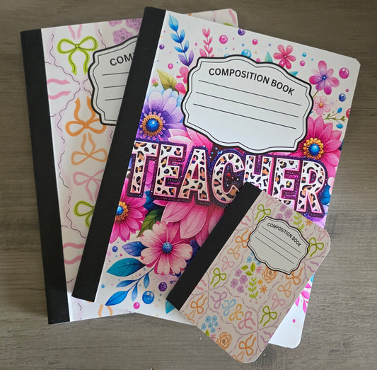 Composition Notebook Permanent Vinyl Transfers Non-Holiday