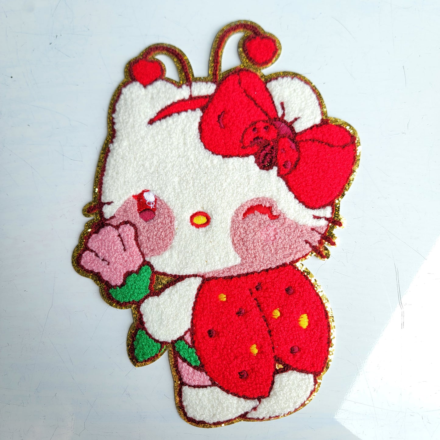 Ladybug Kitty Chenile Patch