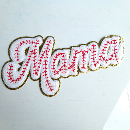 Baseball Mama Chenile Patch