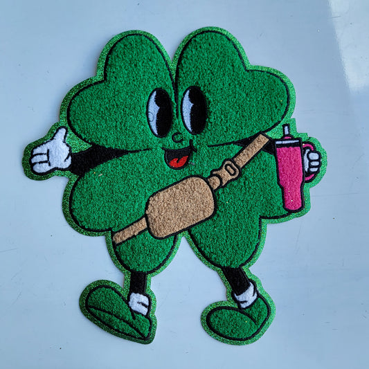 Shamrock Tumbler Chenile Patch