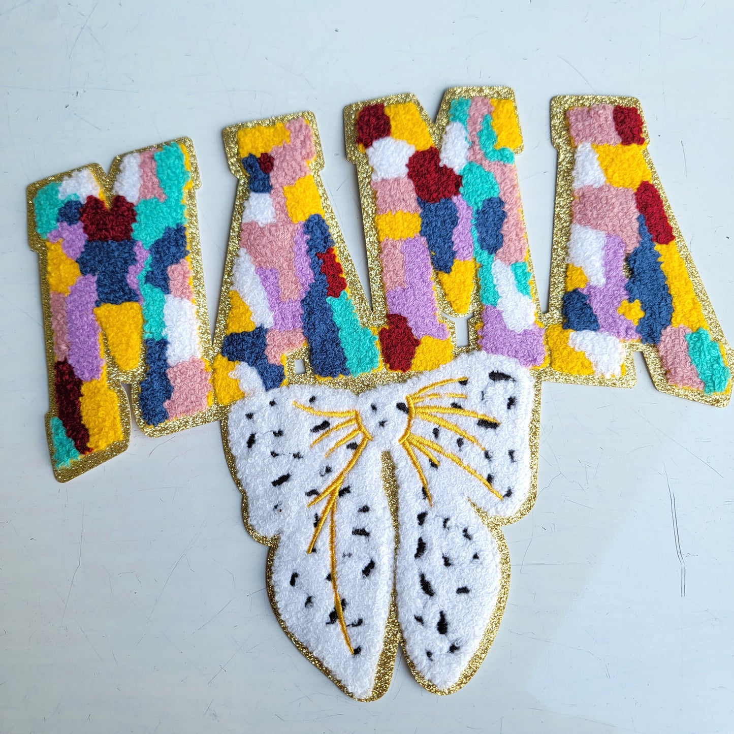 Nana and Bow Chenile Patch