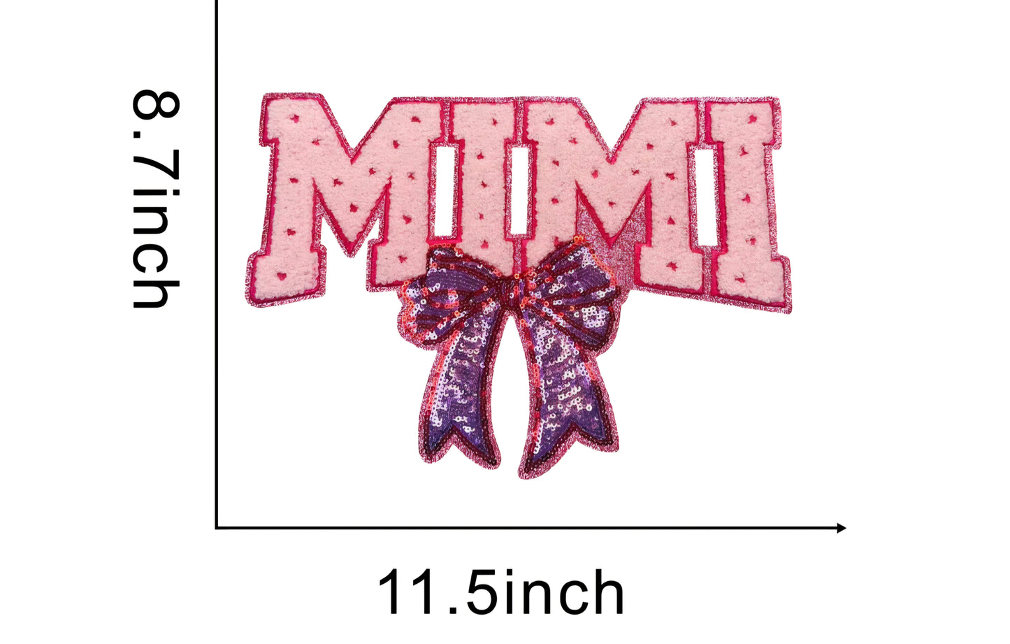 Mimi Sequin BowChenile Patch