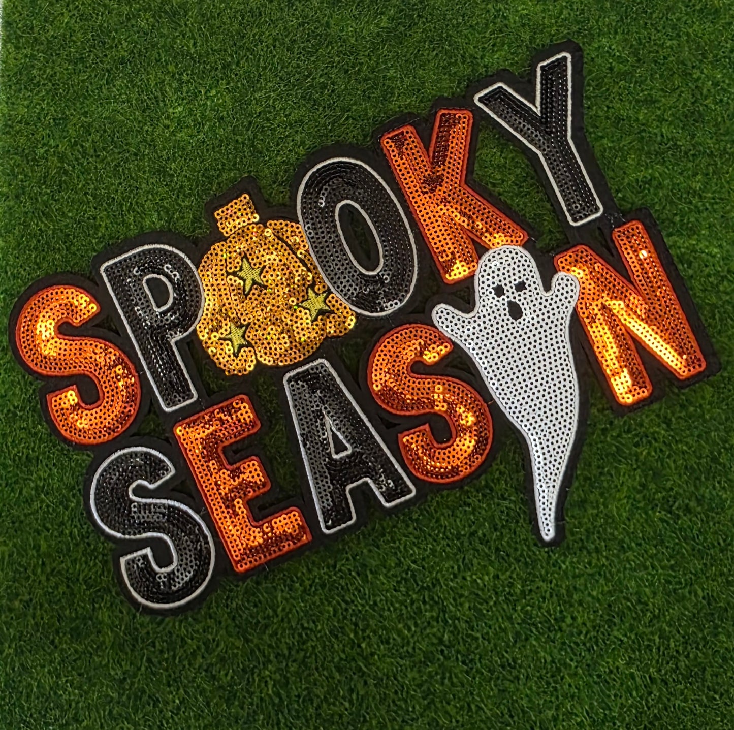 Spooky Season Sequin Patch