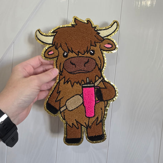 Highland Cow - Chenile Patch