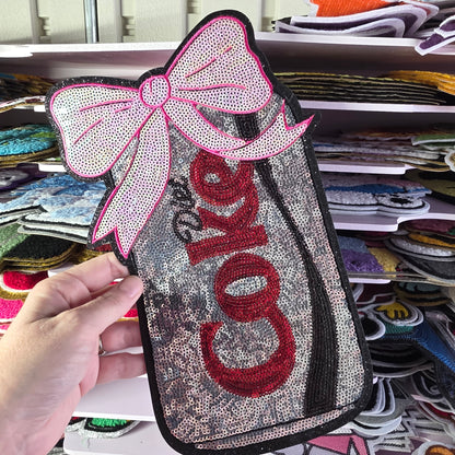 Cola Diet Zero Soda Drink - Sequin Patch