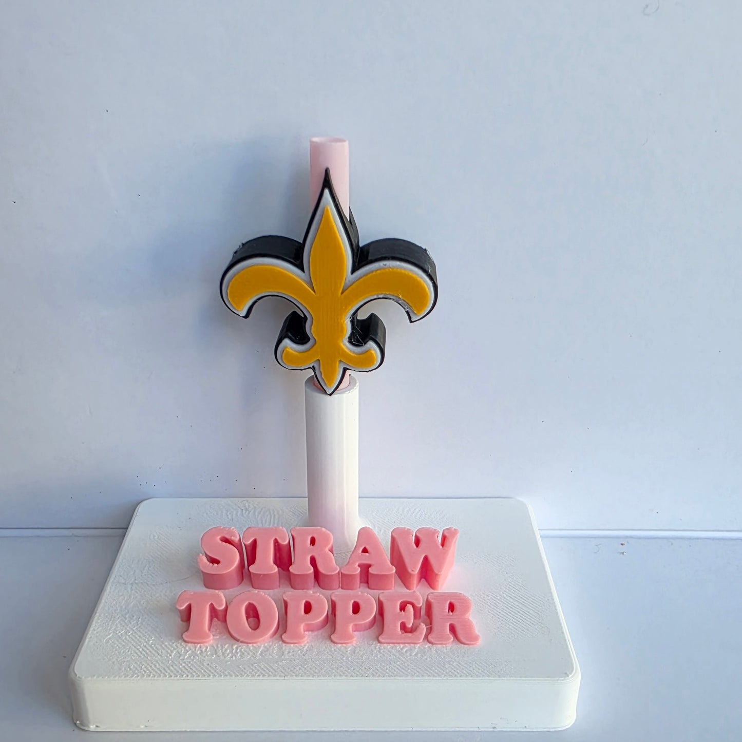 Football Saints 3D Printed Straw Topper