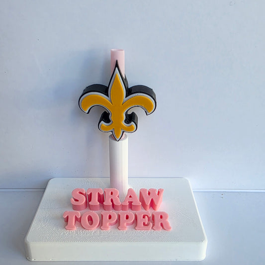 Football Saints 3D Printed Straw Topper