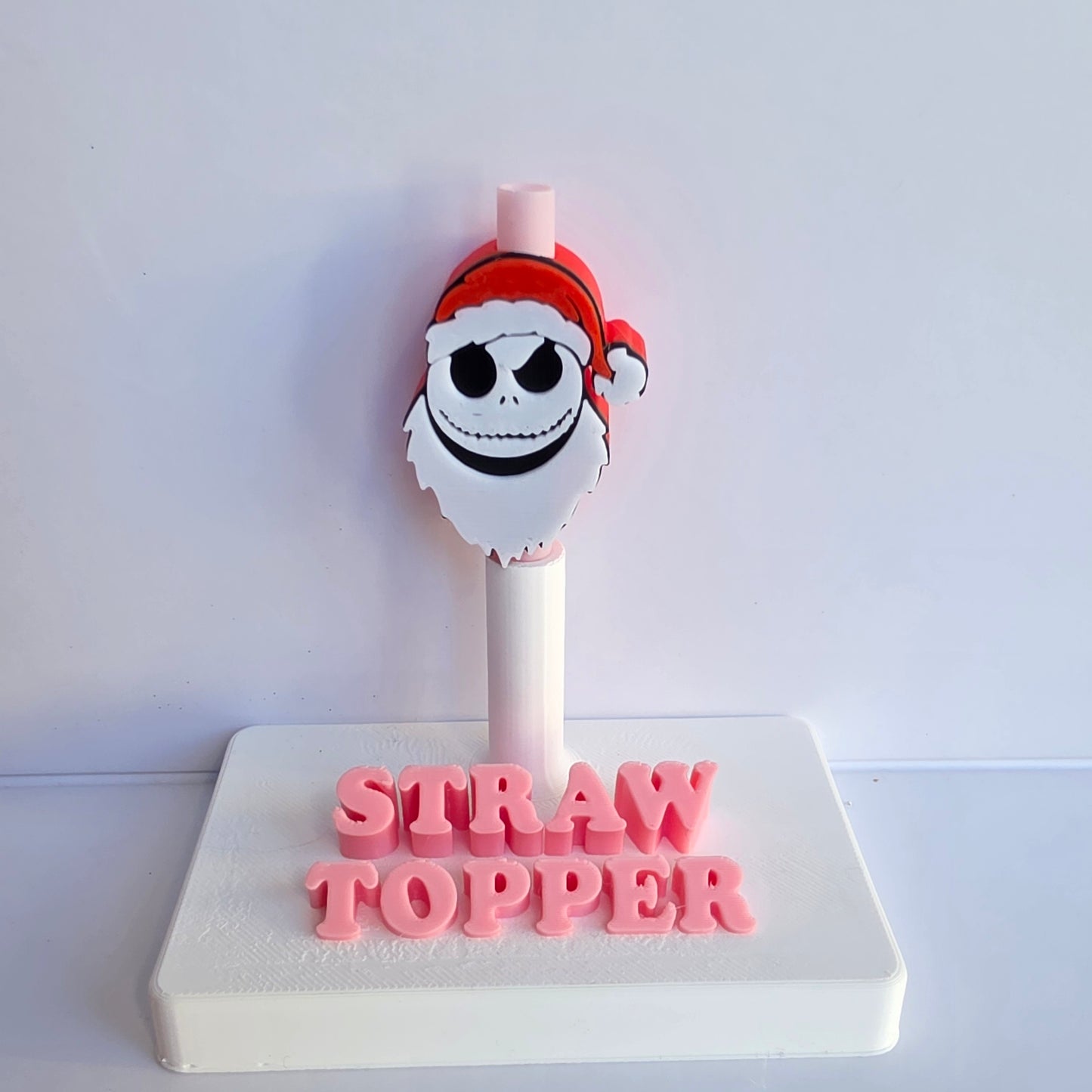 Christmas NBC 3D Printed Straw Topper