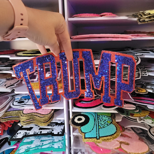 Trump Sequin Patch