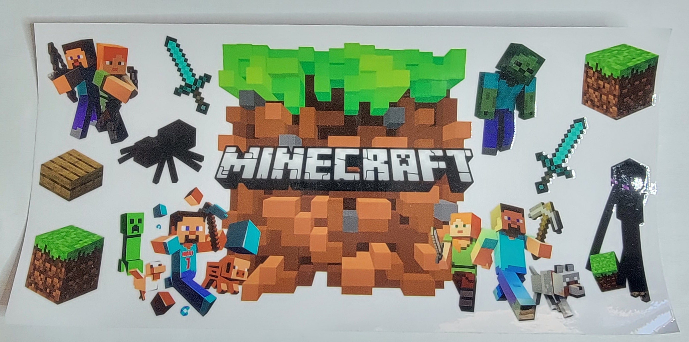 Minecraft - 16 oz Libby UV DTF Wrap RTS – Southern Gem Creations