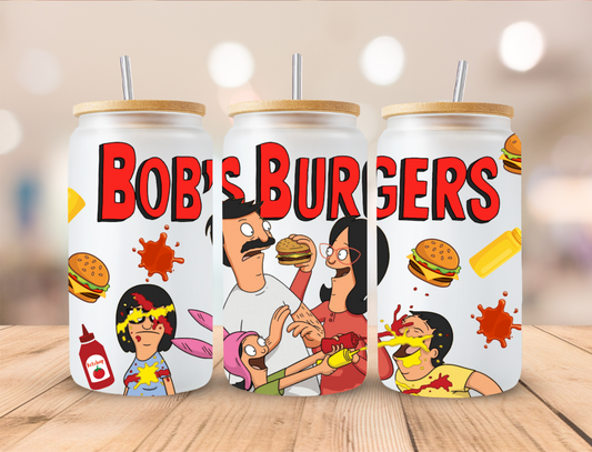 Bob's Burgers - 16 oz / 20 oz Libby UV DTF Wrap