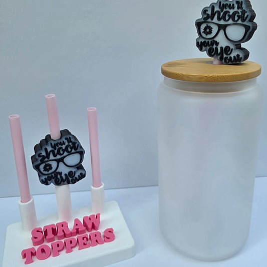 Christmas You'll Shoot Your Eye Out 3D Printed Straw Topper