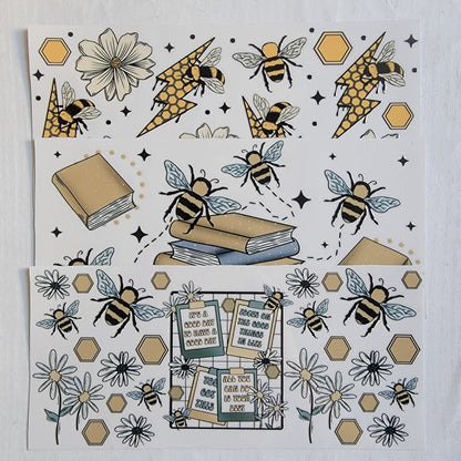 Honeybee and Books Bundle - Libby UV DTF Wrap Bundle