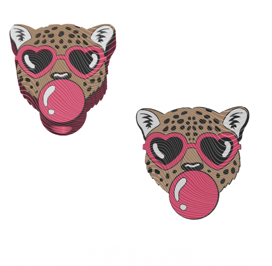 Cheetah Bubble - 3D Printed Straw Topper