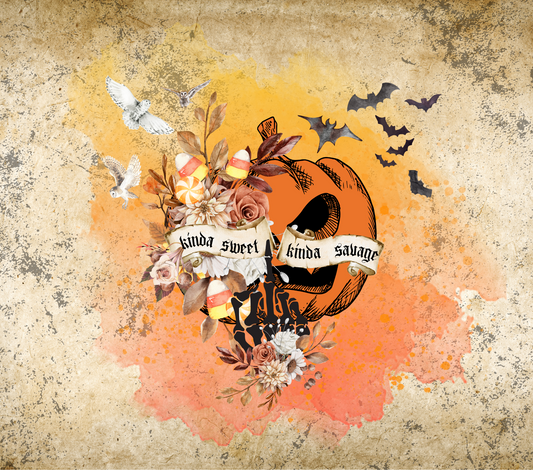 Halloween Sweet Savage Pumpkin - 20 Oz Sublimation Transfer