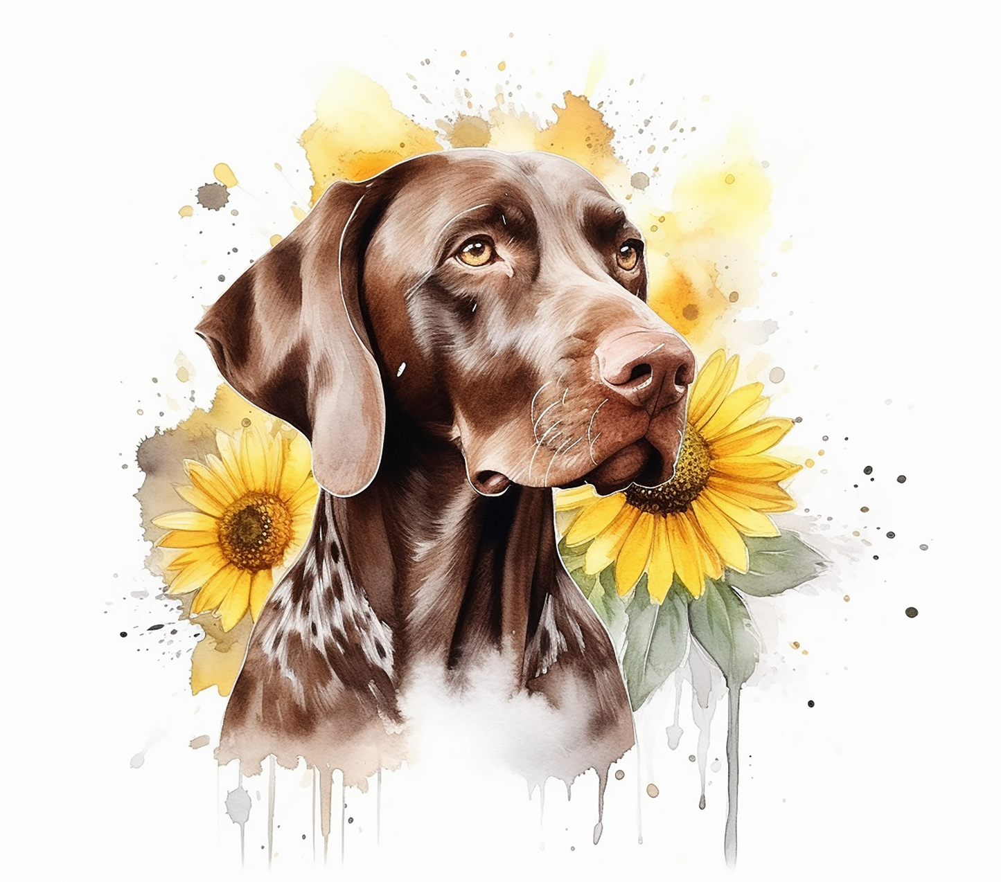 German Shorthaired Watercolor - 20 Oz Printed Sublimation Transfer