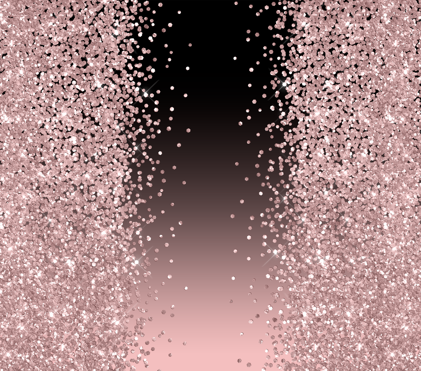 Pink and Black Glitter - 20 Oz Sublimation Transfer