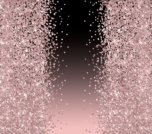 Black And Pink Glitter - 20 Oz Sublimation Skinny Transfer