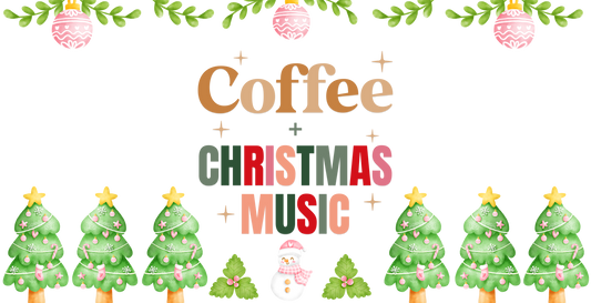Christmas Coffee And Christmas Music - 16 Oz Libby Sublimation Transfers