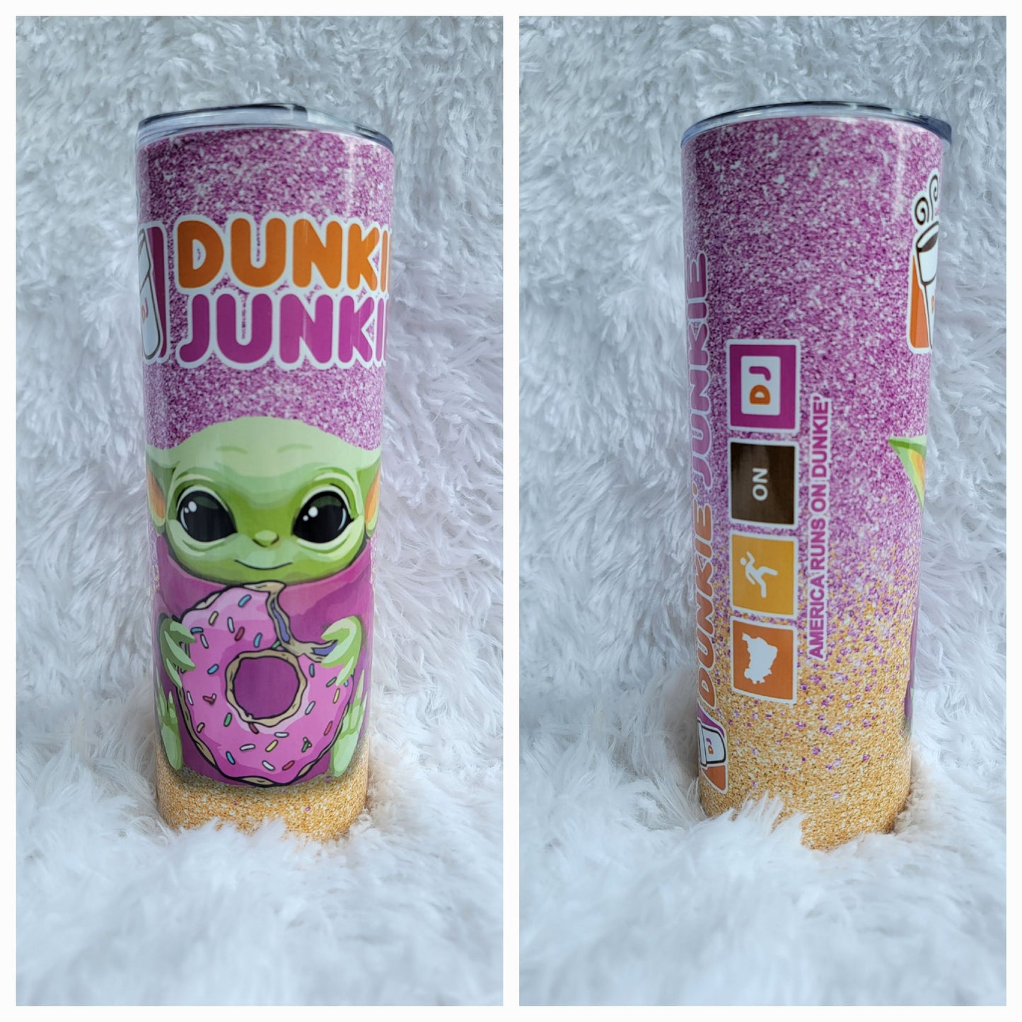 Dunkin Junkie alien 20 OZ Sublimation Tumbler