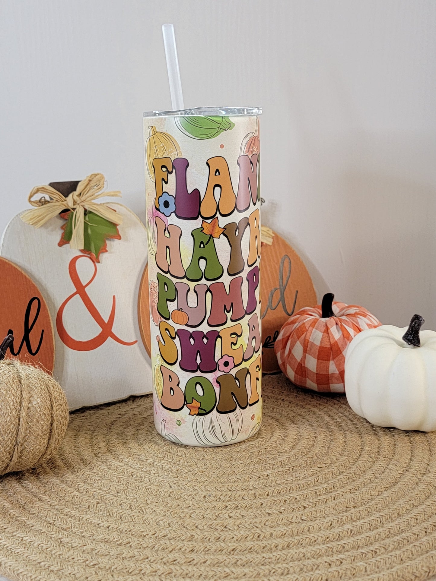 Wholesale Fall Flannels 20 OZ Sublimation Tumbler