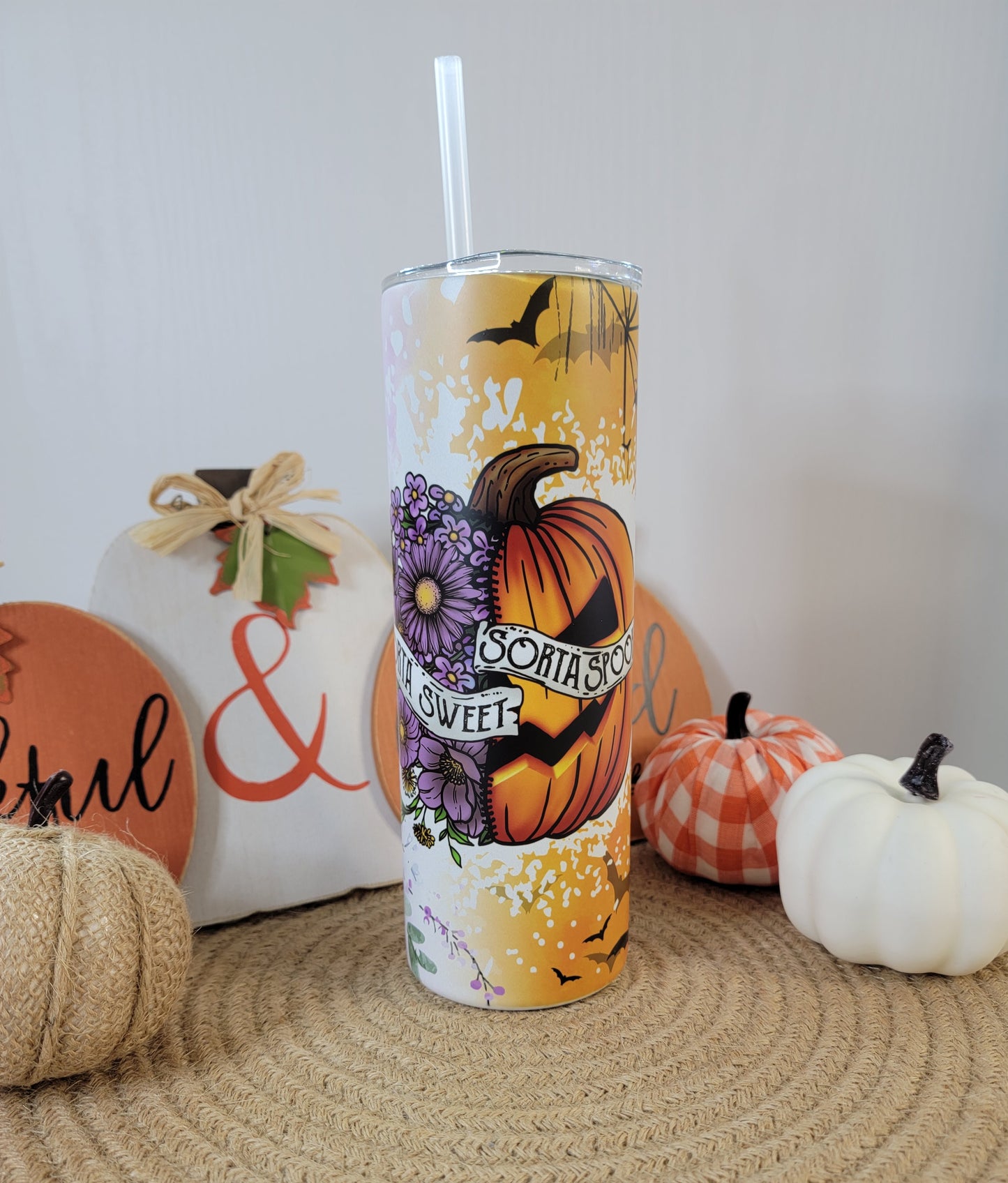 Halloween Sorta Sweet Sorta Spooky 20 OZ Sublimation Tumbler