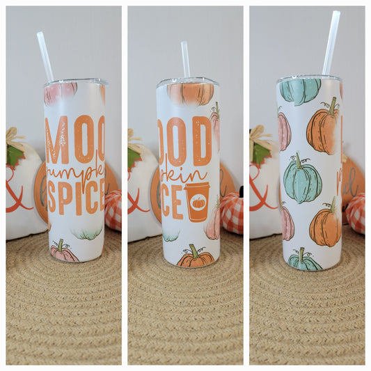 Fall Mood Pumpkin Spice 20 OZ Sublimation Tumbler
