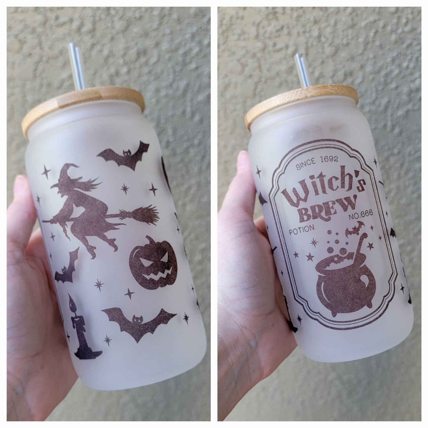 Copy of Witches Brew Halloween Sublimation Beer Glass Can 16OZ